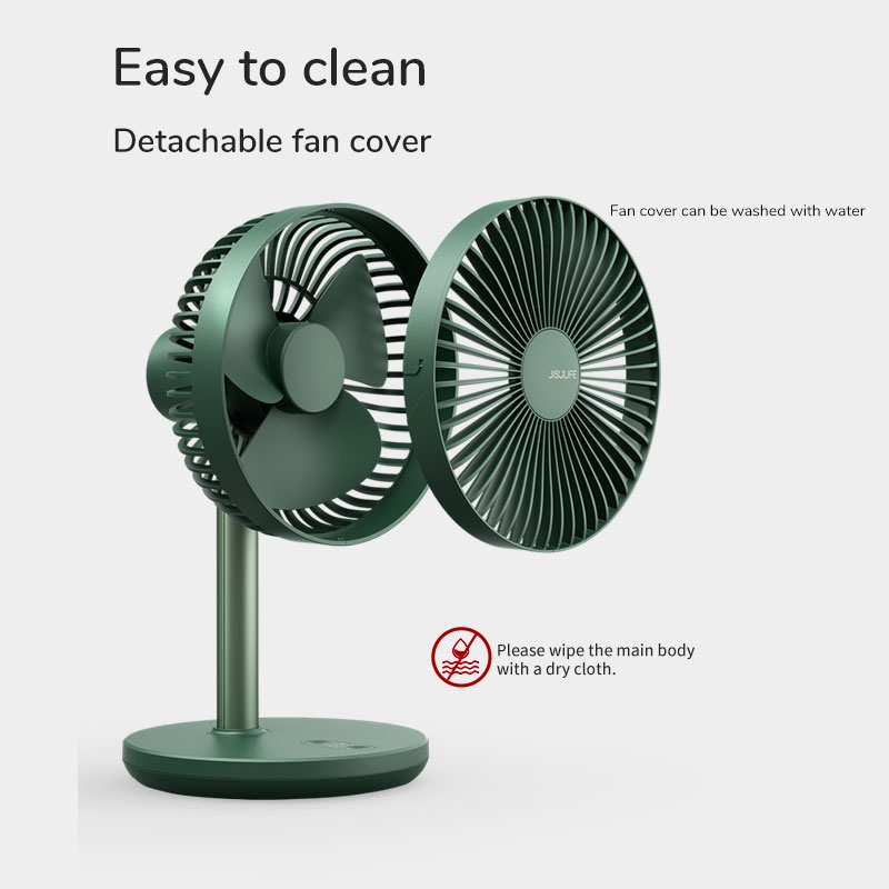JISULIFE FA13P Oscillating Extendable Desk Fan 8000mAh